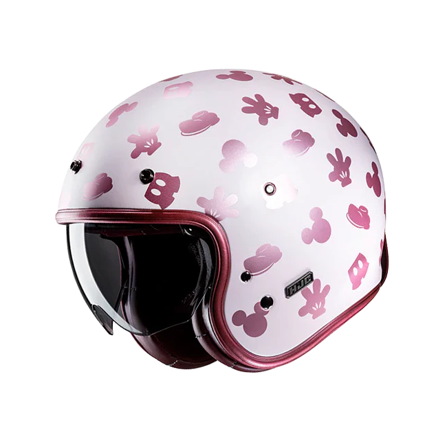 Casco Jet HJC V31 Disney Mickey bianco e viola