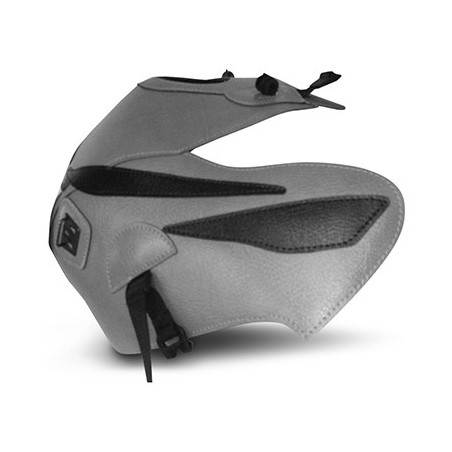 Copriserbatoio Bagster per Honda CBF 125 09-14 in similpelle grigio acciaio con triangolo nero