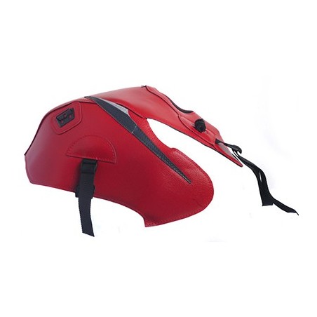 Copriserbatoio Bagster per Honda CBF 125 09-14 in similpelle rosso con triangolo antracite e grigio chiaro