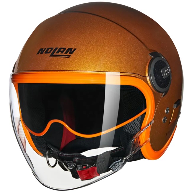 Casco Nolan N21 Visor 06 Ocio 348 ocra e arancio