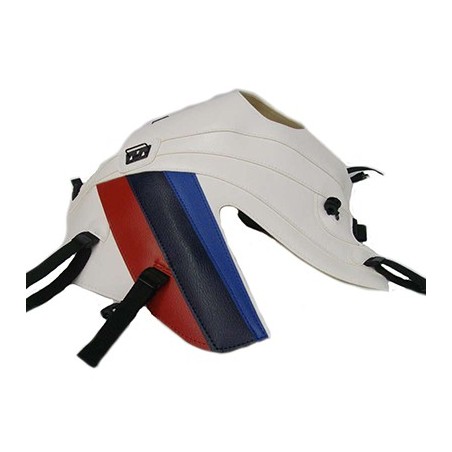 Copriserbatoio Bagster per Honda CBR500 R 13-14 in similpelle bianco deco rosso e blu baltico