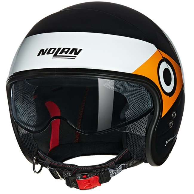 Casco Nolan N21 06 Onirico 342 nero, bianco e arancio