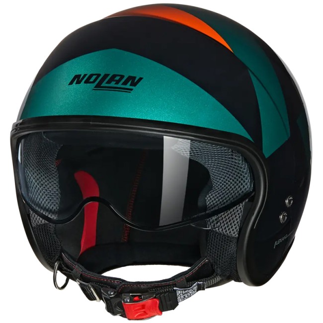 Casco Nolan N21 06 Tangente 347 nero, verde e arancio