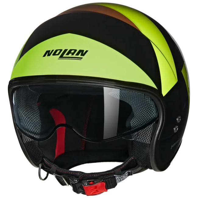 Casco Nolan N21 06 Tangente 348 nero, verde e marrone