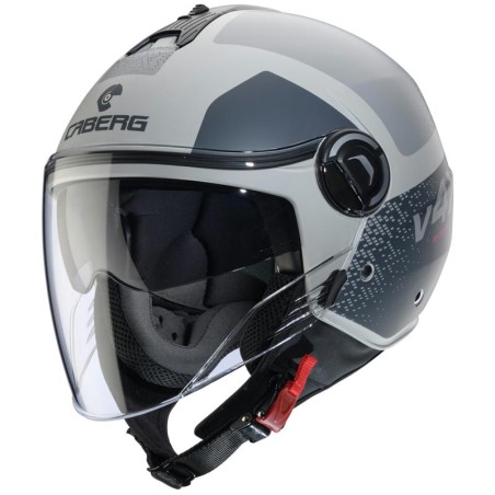 Casco Caberg Riviera V4-X grafica Alpha sabbia e grigio opaco