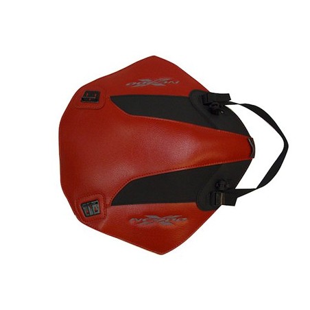 Copriserbatoio Bagster per Honda NC 700 X 2012 in similpelle rosso e nero opaco