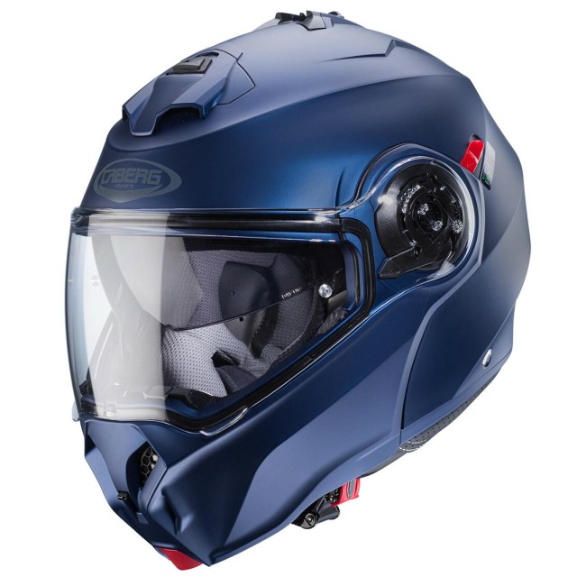 Casco Caberg Duke Evo apribile doppia visiera blu opaco