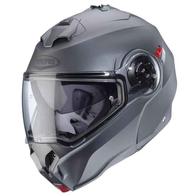 Casco Caberg Duke Evo apribile doppia visiera antracite opaco