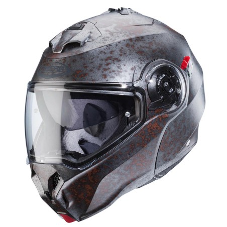 Casco Caberg Duke Evo apribile doppia visiera Rusty grigio arrugginito