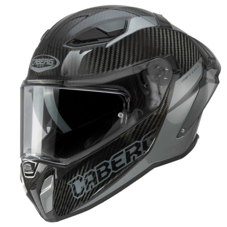 Casco Caberg Drift Evo II Nova doppia visiera Carbon con dettagli grigi