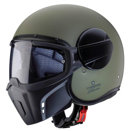 Casco Caberg Ghost-x in fibra verde militare opaco