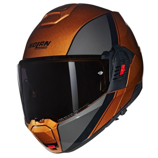 Casco apribile Nolan N120-1 Verniciatura Speciale ocra e nero lucido