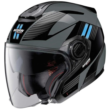 Casco Nolan N40.5 Zefiro blu e nero opaco