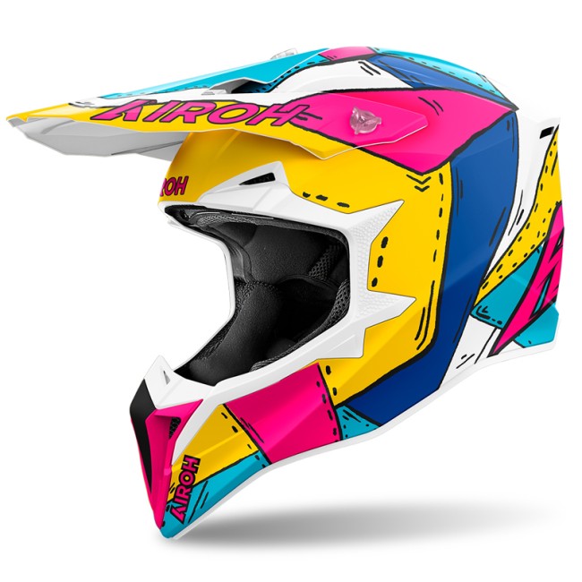 Casco Airoh enduro Wraaap Paint multicolore