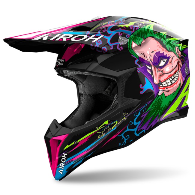 Casco Airoh enduro Wraaap Music multicolore