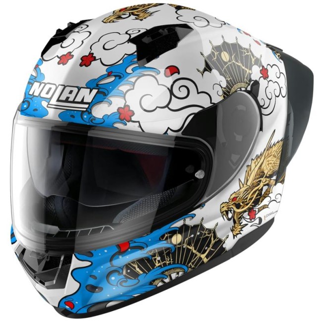 Casco integrale Nolan N60.6 Sport Wyvern bianco multicolore