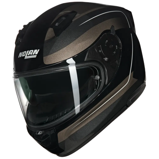 Casco integrale Nolan N60-6 Ermetico pietra e nero lucido