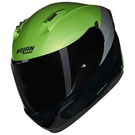 Casco integrale Nolan N60-6 Verniciatura Speciale verde, nero e grigio lucido