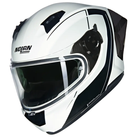 Casco integrale Nolan N60-6 Sport Mesmerico bianco e nero metallizzato