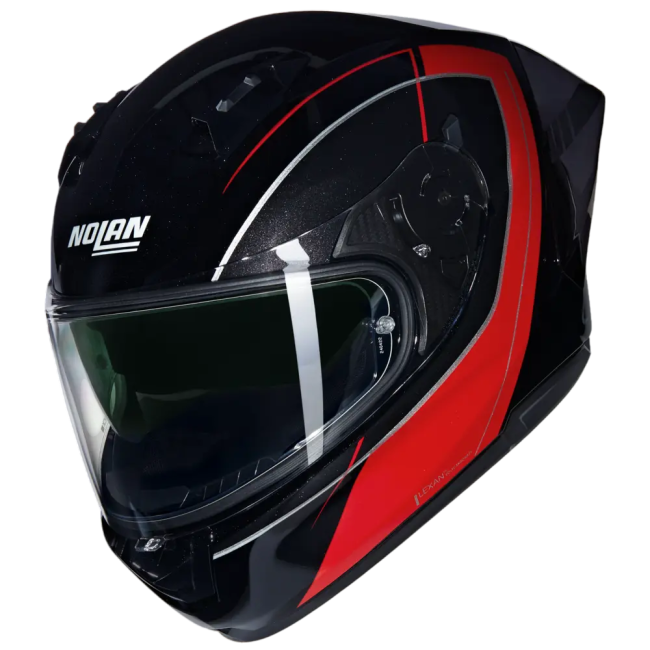 Casco integrale Nolan N60-6 Sport Mesmerico rosso e nero metallizzato