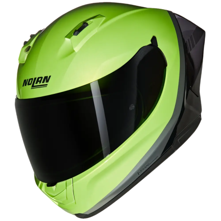 Casco integrale Nolan N60-6 Sport Verniciatura Speciale verde grigio e nero lucido