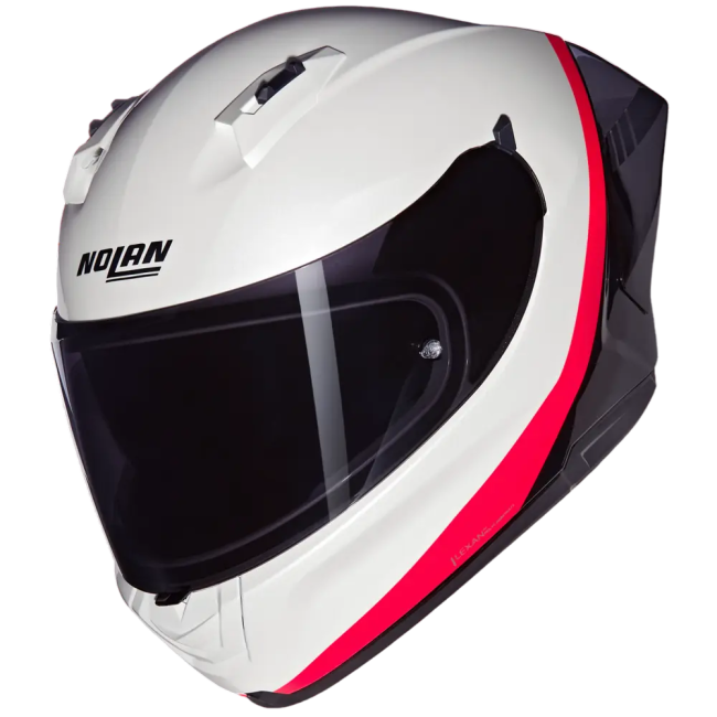 Casco integrale Nolan N60-6 Sport Verniciatura Speciale bianco, nero e arancione lucido