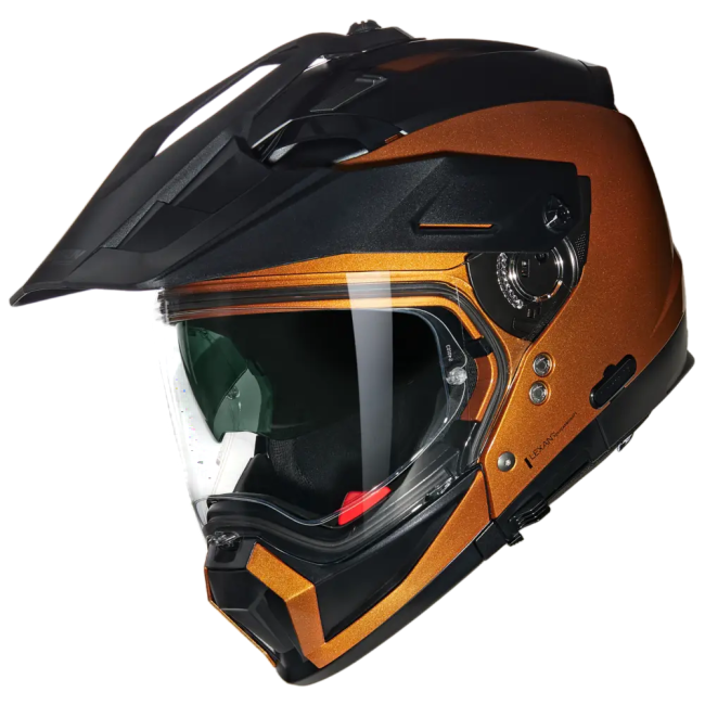 Casco Nolan N70-2 X 06 Classico Nobile ocra e nero lucido