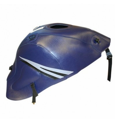 Copriserbatoio Bagster per Suzuki GSX 1300R Hayabusa 08-18 blu scuro, deco acciaio e nero