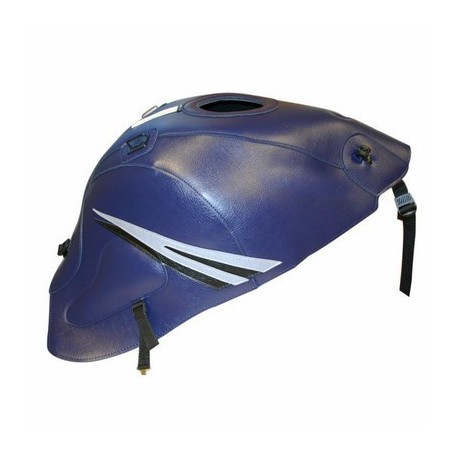 Copriserbatoio Bagster per Suzuki GSX 1300R Hayabusa 08-18 blu scuro, deco acciaio e nero