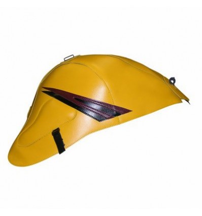 Copriserbatoio Bagster per Suzuki GSX 1300R Hayabusa 08-18 giallo oro, triangolo bordò scuro e nero