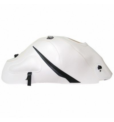 Copriserbatoio Bagster per Suzuki GSX 1300R Hayabusa 08-18 bianco, triangolo antracite e nero