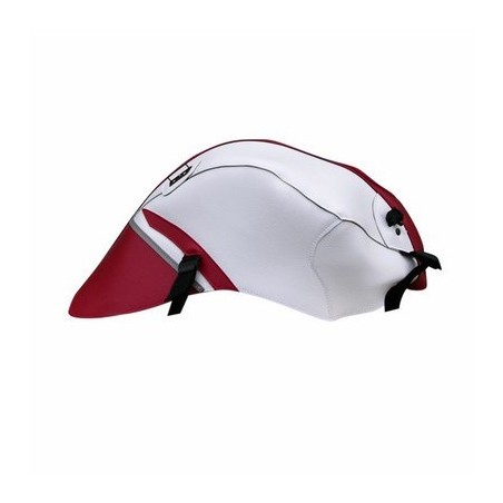 Copriserbatoio Bagster per Yamaha YZF R125 08-18 in similpelle rosso e bianco