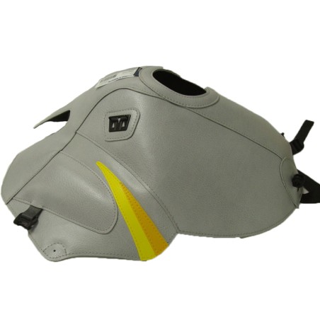 Copriserbatoio Bagster per Yamaha TDM 850 96-01 in similpelle grigio e giallo