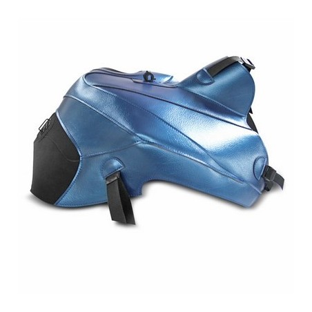 Copriserbatoio Bagster per Moto Guzzi NTX Stelvio 11-18 in similpelle blu perlato e nero opaco