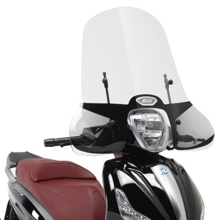 Parabrezza Givi per Piaggio Beverly 125ie 300ie e Beverly 350 Sport Touring alto