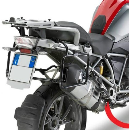 Portavaligie laterale a sgancio rapido Givi PLR5108 Monokey per BMW R1200 GS Adventure 14-15