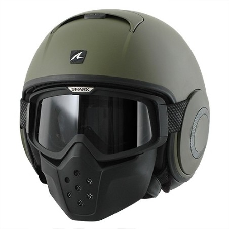 Casco Shark Drak monocolore verde militare opaco