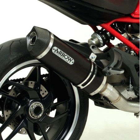 Terminale Arrow Street Thunder Alluminium Dark per Ducati Diavel, Multistrada e Monster 1200