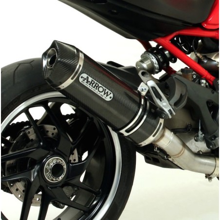 Terminale Arrow Street Thunder Full Carbon per Ducati Diavel, Multistrada e Monster 1200