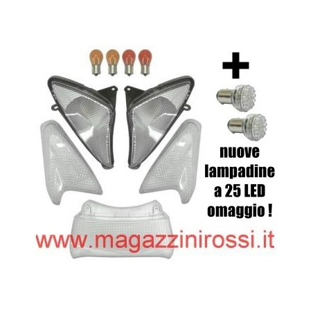 Kit vetri completo ONE Tuning bianchi (ant. + post.) T-