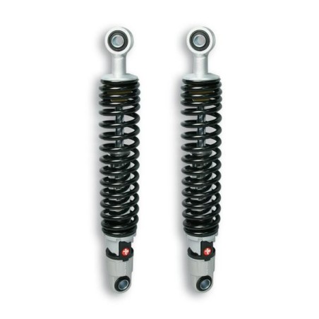 Coppia ammortizzatori Malossi Twins posteriori per Aprilia Sportcity 125-200-250, Piaggio Beverly 125-200-250-300...