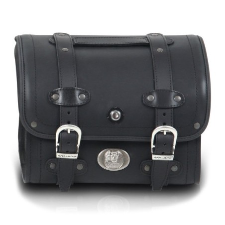 Bauletto valigia in pelle Hepco & Becker Buffalo 25 litri nera