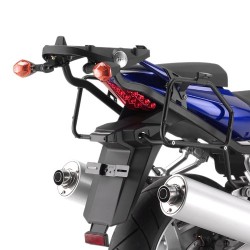 COMPATIBILE CON SUZUKI SV 650 BAULETTO MONOLOCK+PIASTRA+RETE+SCHIENALE GIVI  PER 2 CASCHI INTEGRALI O JET 45LT INSERTI ARGENTO PER MOTO-SCOOTER CON