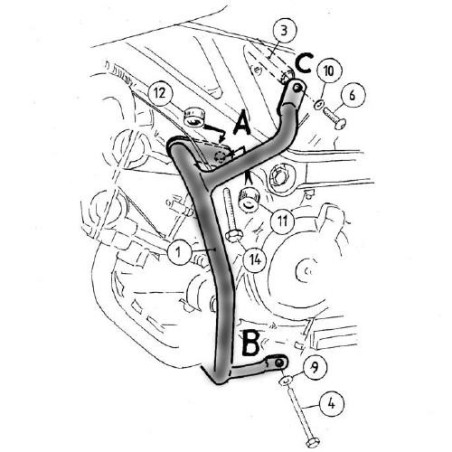 Paramotore Hepco & Becker per Suzuki SV 650 03-08