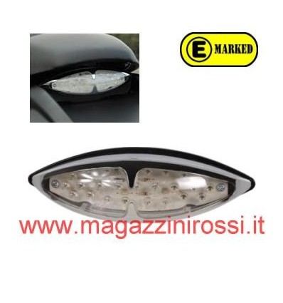 Gruppo ottico posteriore a led omologato cromato