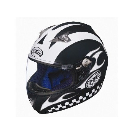 Casco Premier Avenger grafica Cafe Racer nero opaco