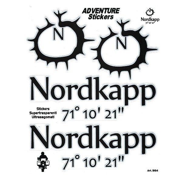 Set adesivi serie Adventure Stickers - Nordkapp - Magazzini Rossi