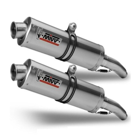 Terminali Mivv Oval Classic Inox per Aprilia RSV 1000 04-08