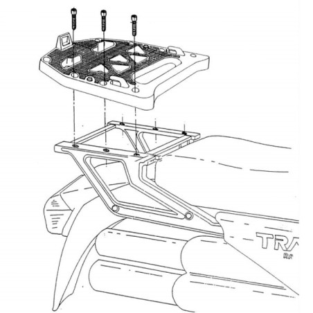 Portapacchi Givi Monokey E200 per varie moto Honda