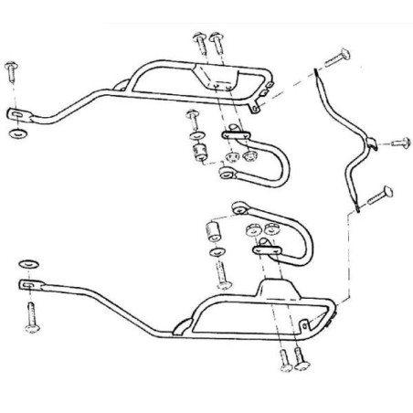 Telai laterali Hepco & Becker per Honda XRV750 Africa Twin 90-92